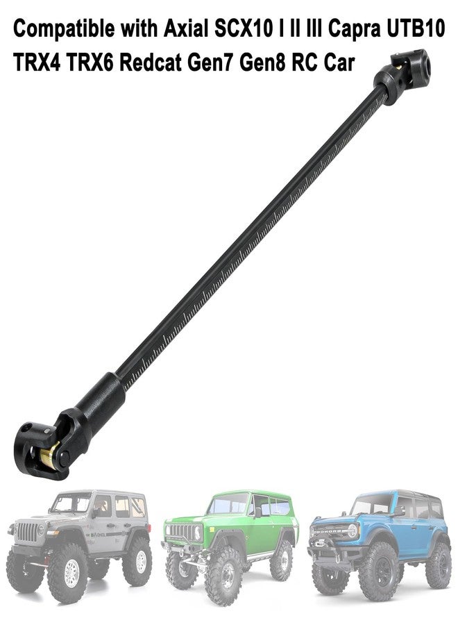 LRFHL 1/10 Crawler Driveshaft Stainless Steel SCX10 Drive Shaft for 1/10 RC Crawler LCG Rigs Sportys Scalers Capra SCX10 Pro 68-229mm, Black - Image 3